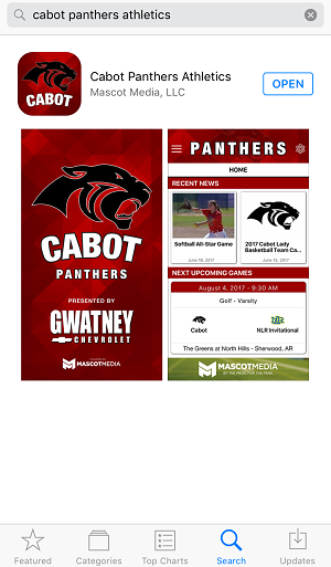 Cabot Panther Online Spirit Sideline Store — NOW AVAILABLE